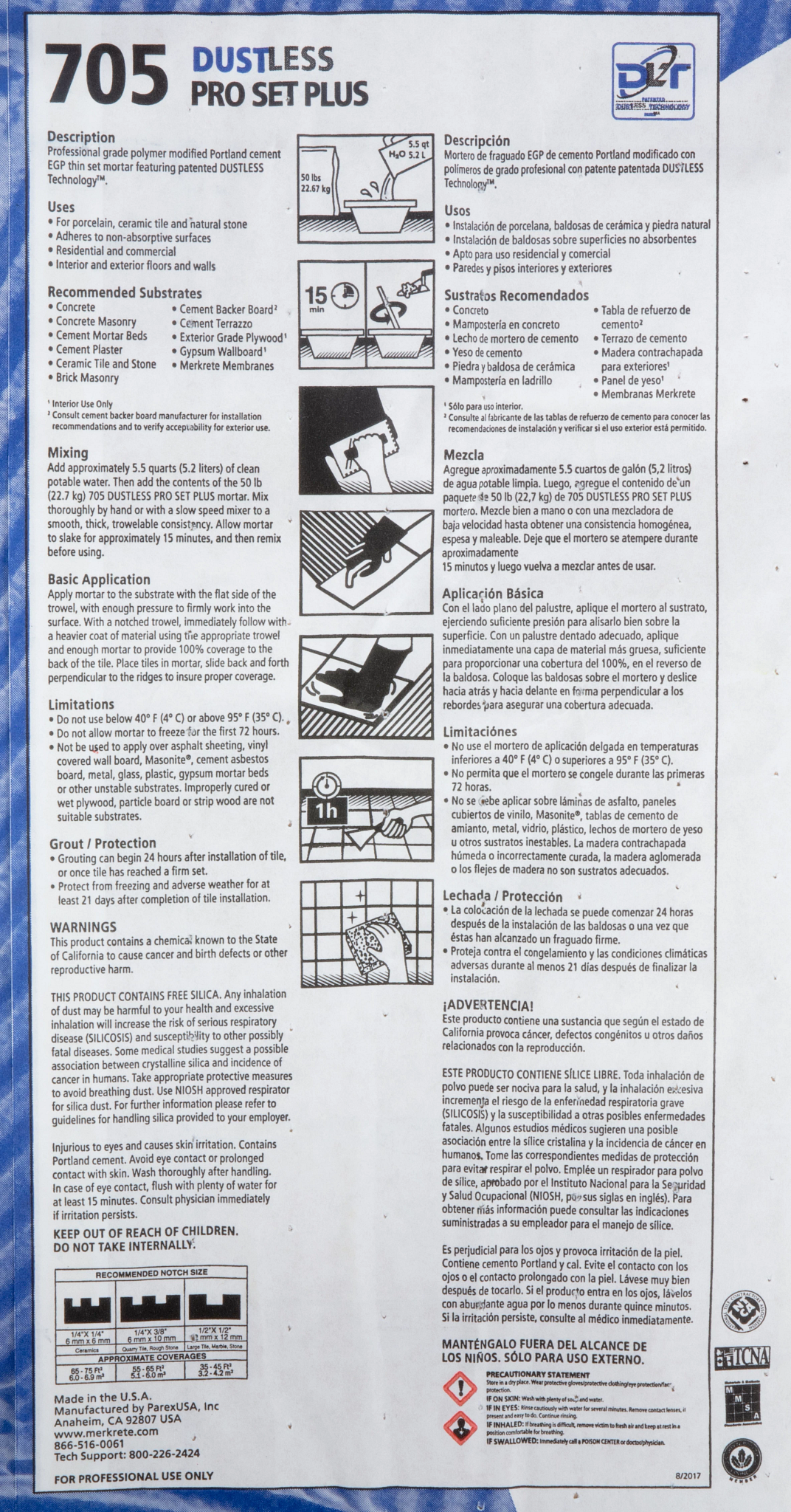 Thin Set 100DC Grey Mortar