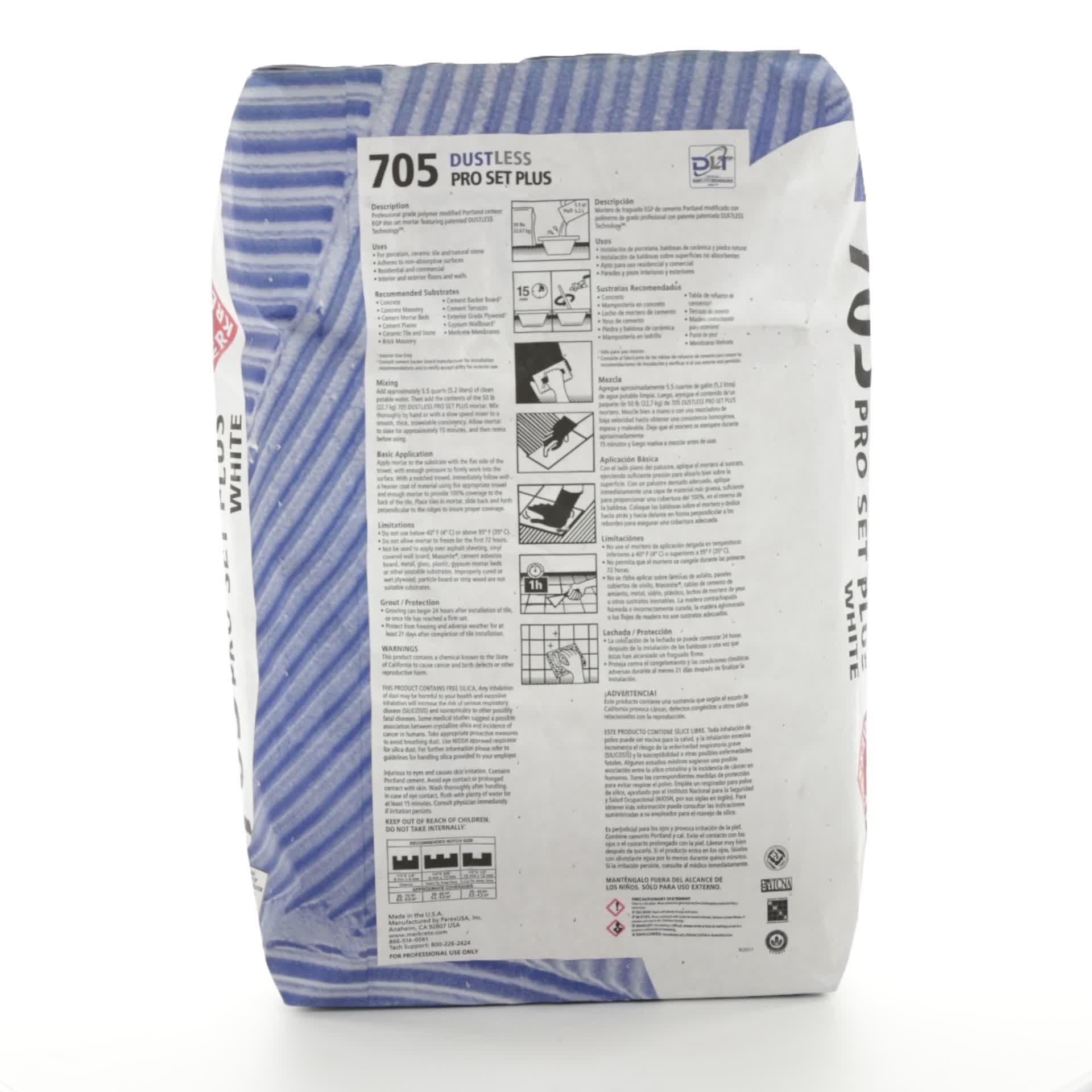 Thin Set 100DC White Mortar