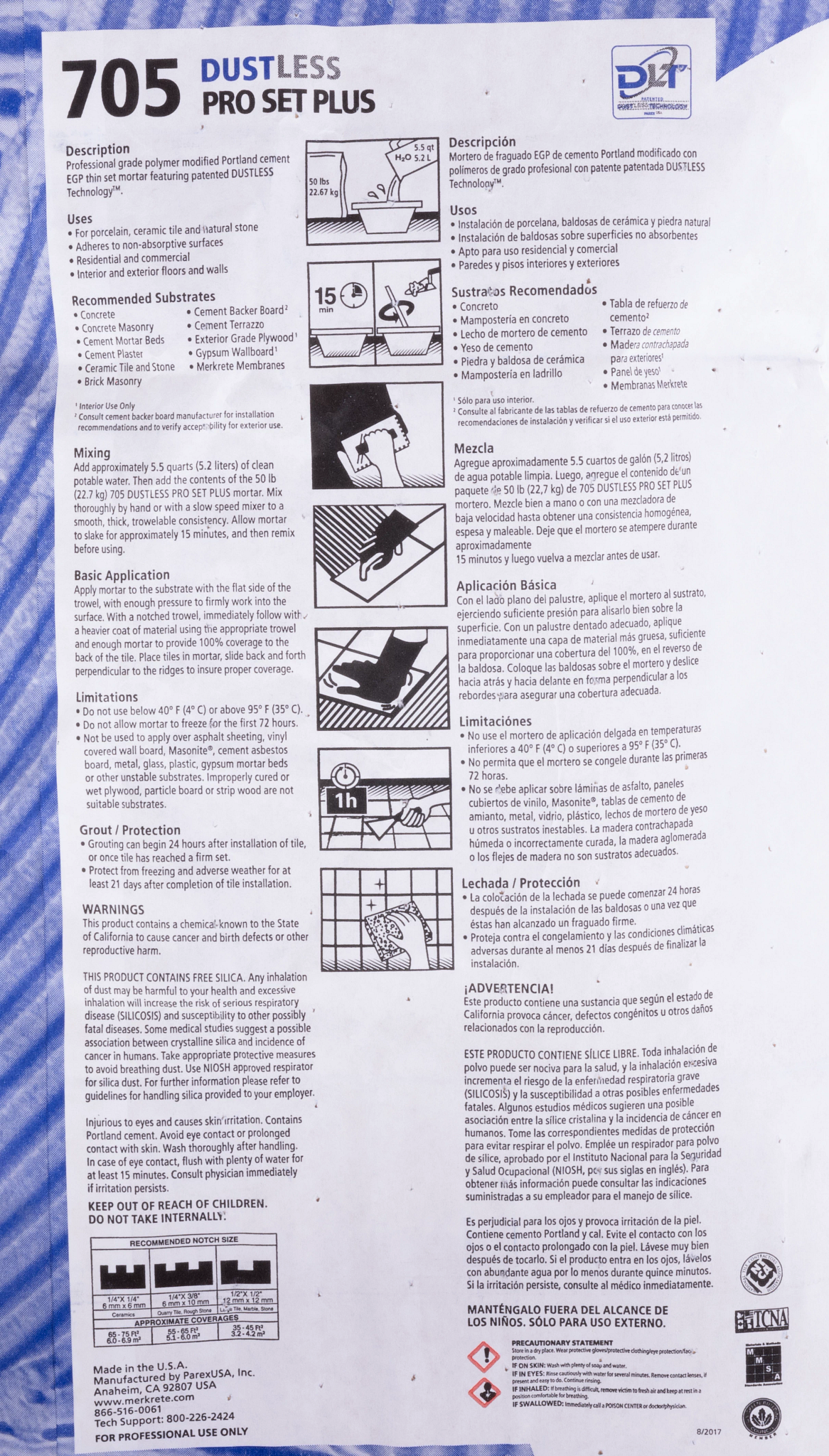 Thin Set 100DC White Mortar