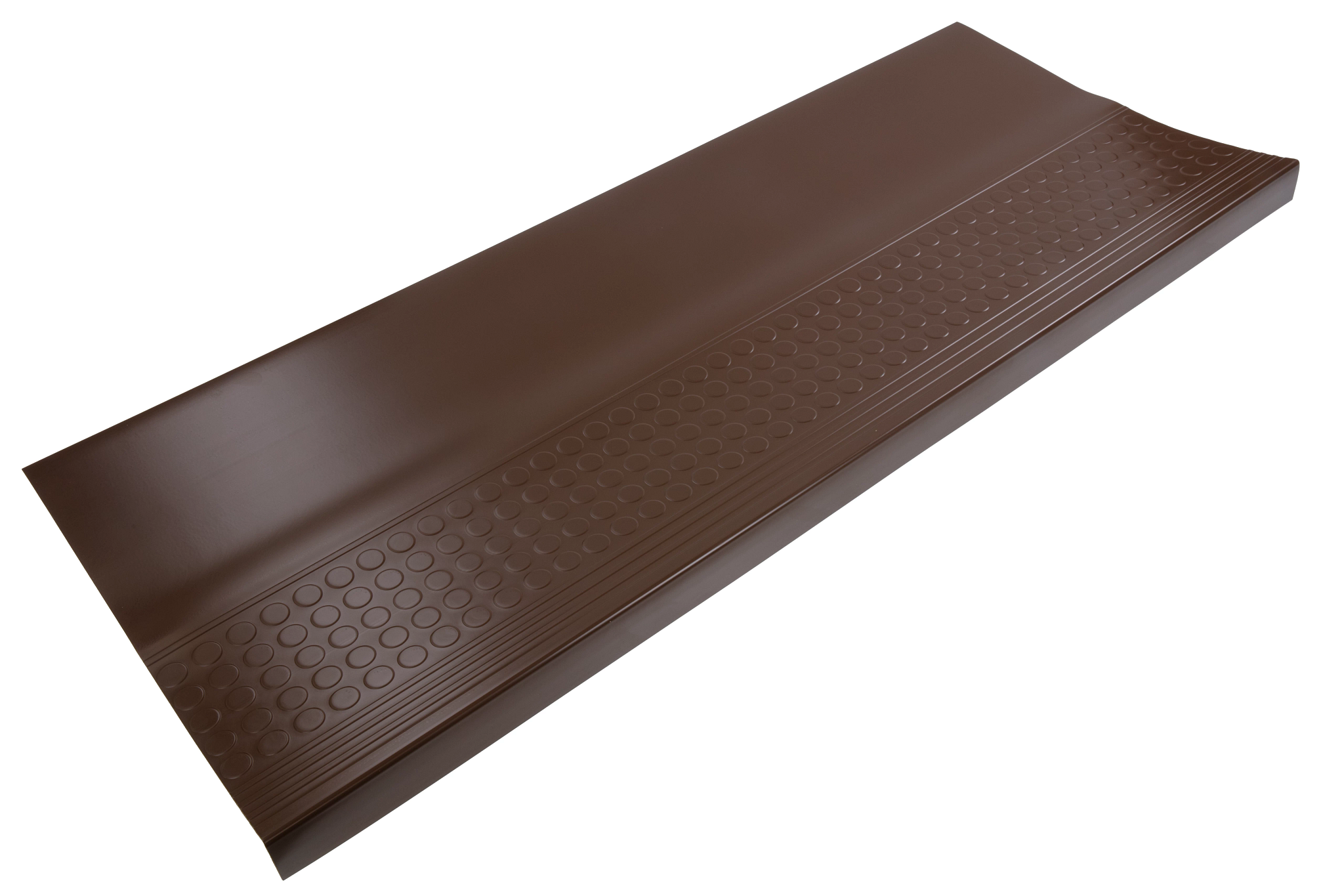 4” Square Nose Rubber Stair Tread – Luminescent