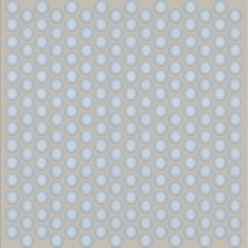 CARDINAL PENNY ROUND GLASS MOSAIC