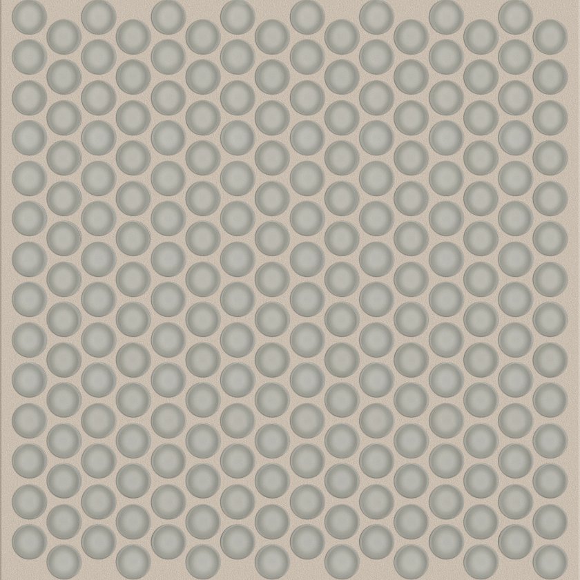 CARDINAL PENNY ROUND GLASS MOSAIC