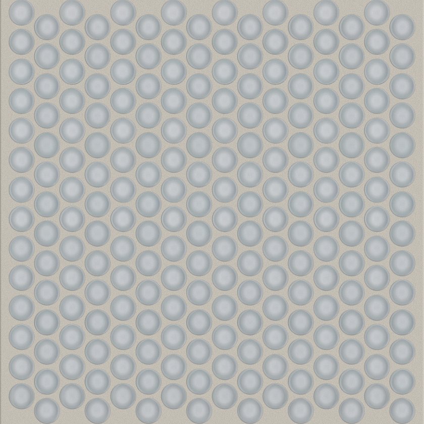 CARDINAL PENNY ROUND GLASS MOSAIC