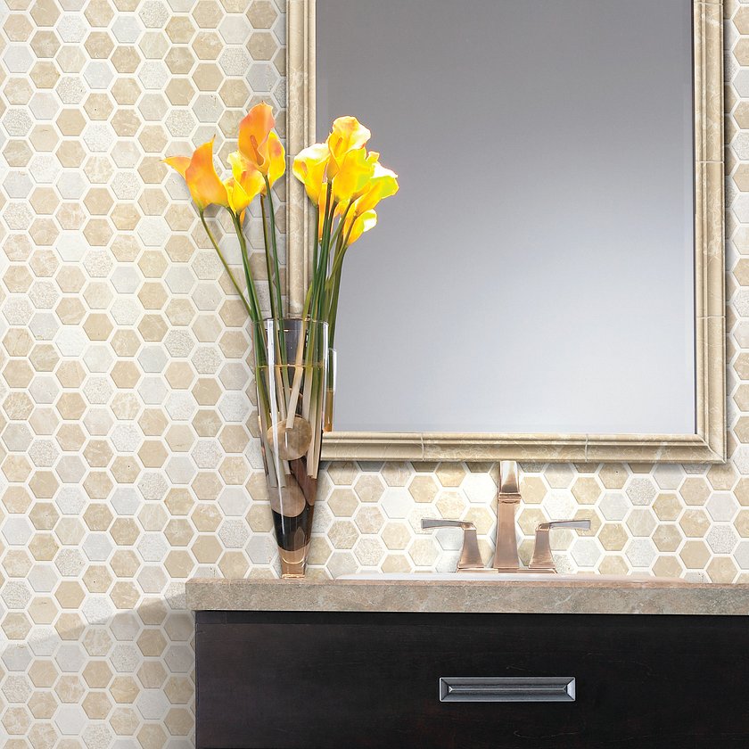 BOCA HEXAGON TEXTURED MOSAIC