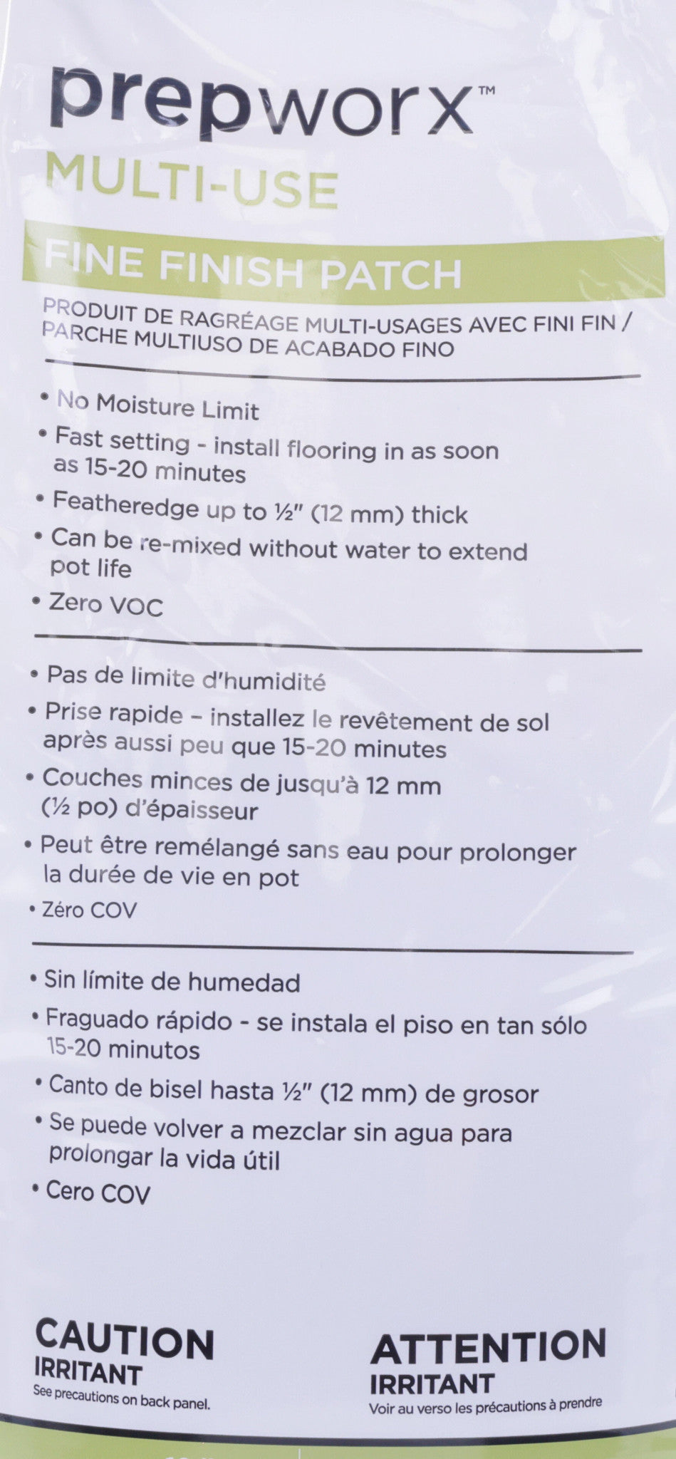 Fine Finish Patch