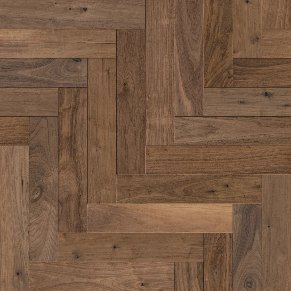 Revival Walnut Herringbone Engineered American Walnut - Era