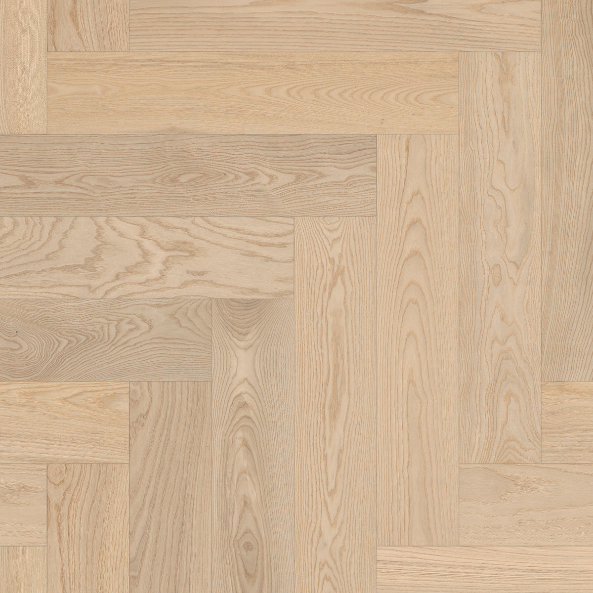 European Ash Herringbone Engineered European Ash - Parfait