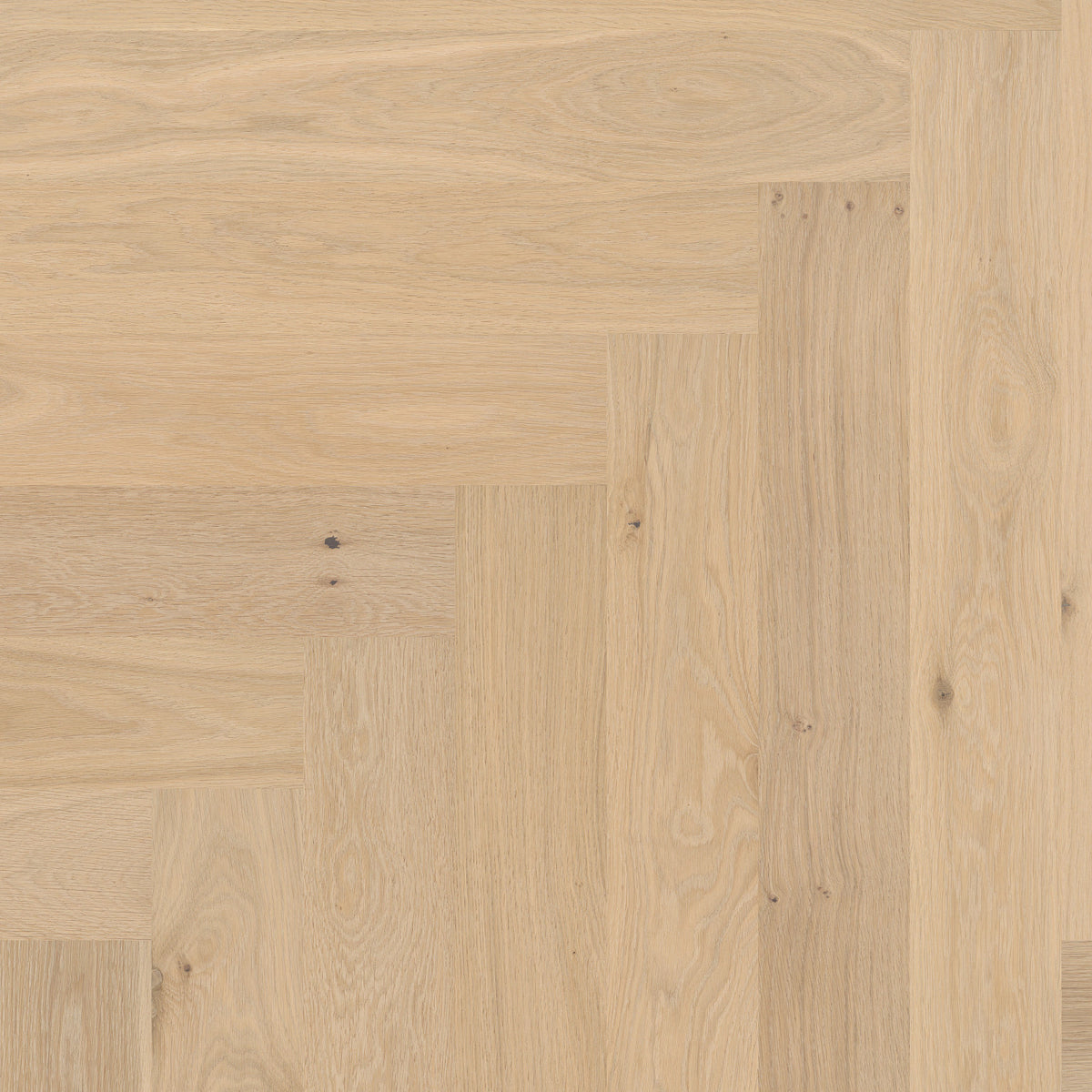 Provincial Herringbone Engineered White Oak - Parchment