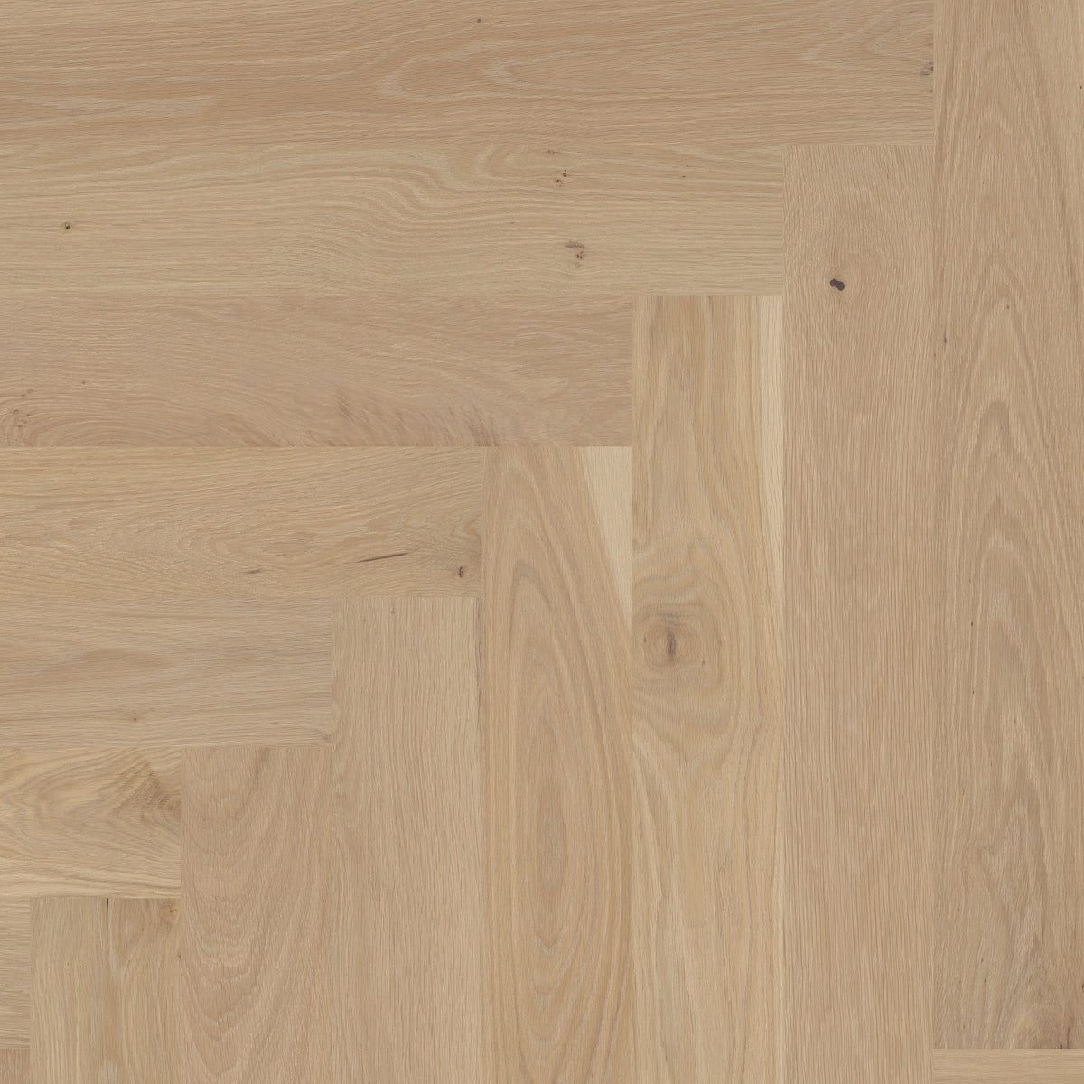 Provincial Herringbone Engineered White Oak - French Buff